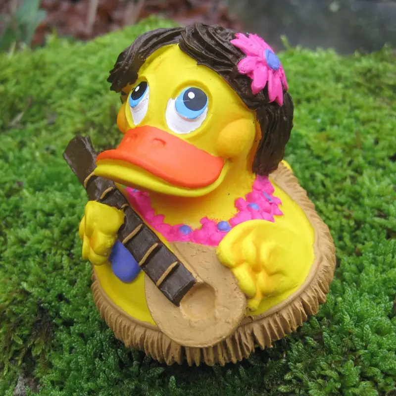 Hawaii Duck Quietscheente Badeente Naturkautschuk Lanco