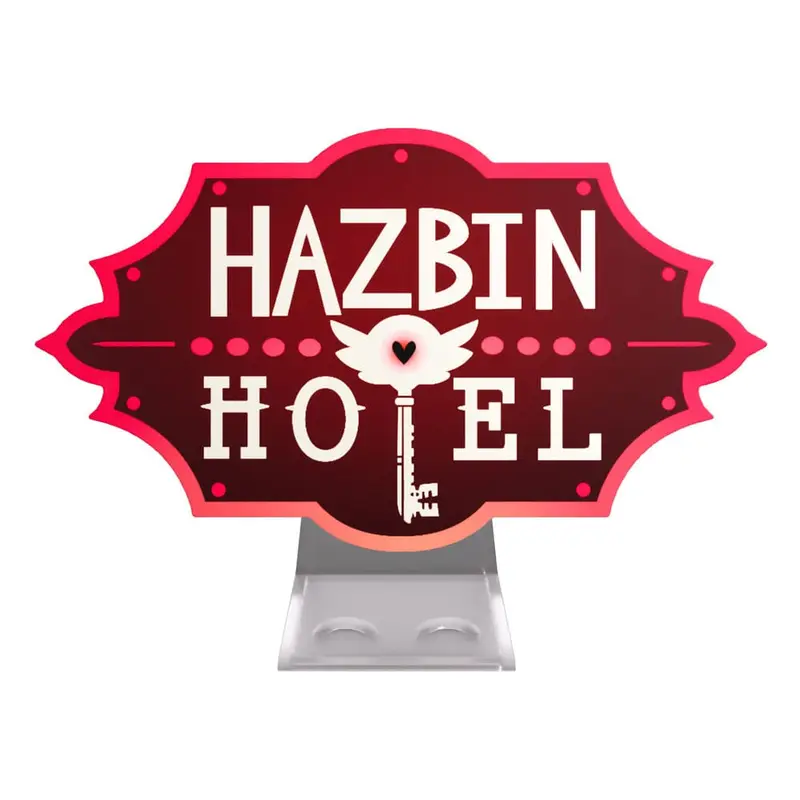 Hazbin Hotel Nachtlicht Logo Stand 13 cm