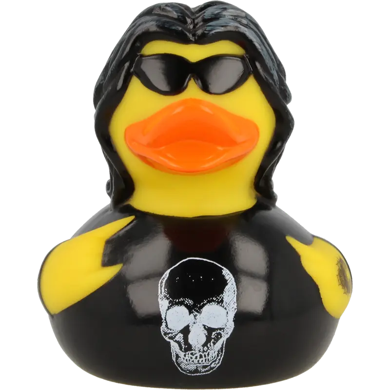 Heavy Metal Ente Badeente Quietscheente Gummiente Lilalu