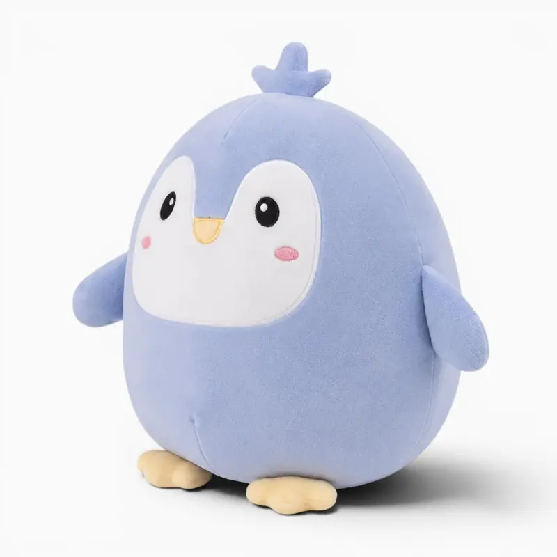 Hellblaues Pinguin-Kuscheltier