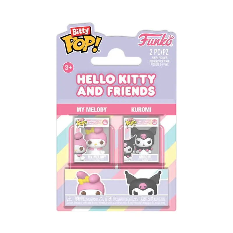Hello Kitty Bitty POP! Vinyl Figuren 2er-Pack My Melody&Kuromi 2 cm