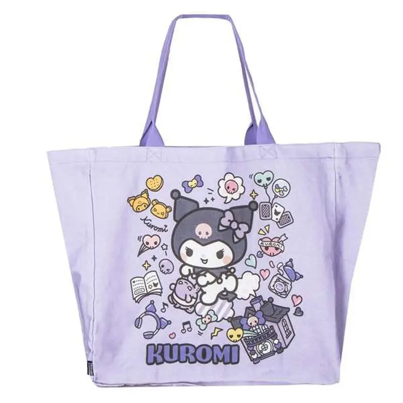 Hello Kitty „Kuromi“ Einkaufstasche, Lila, 48 x 43 x 17 cm