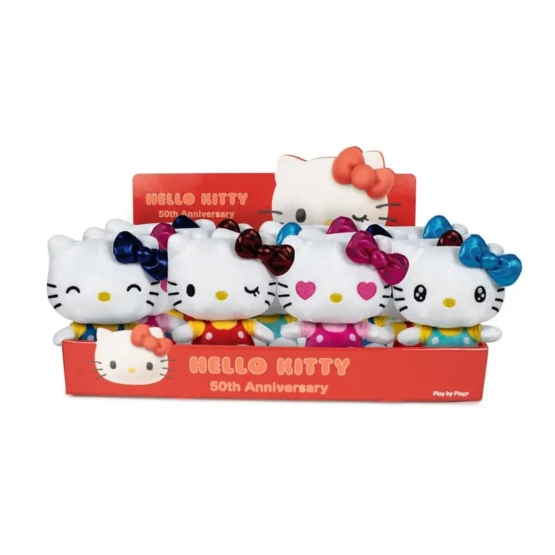 Hello Kitty Plüschfiguren 16 cm 50th Anniversary Display (12)