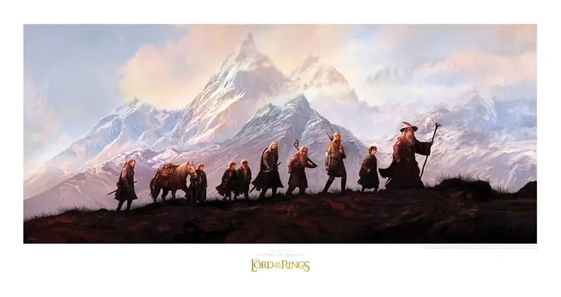Herr der Ringe Kunstdruck The Fellowship of the Ring