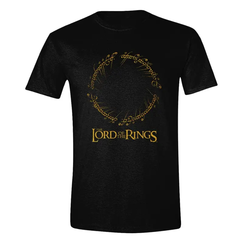 Herr der Ringe T-Shirt Logo Inscription Größe L