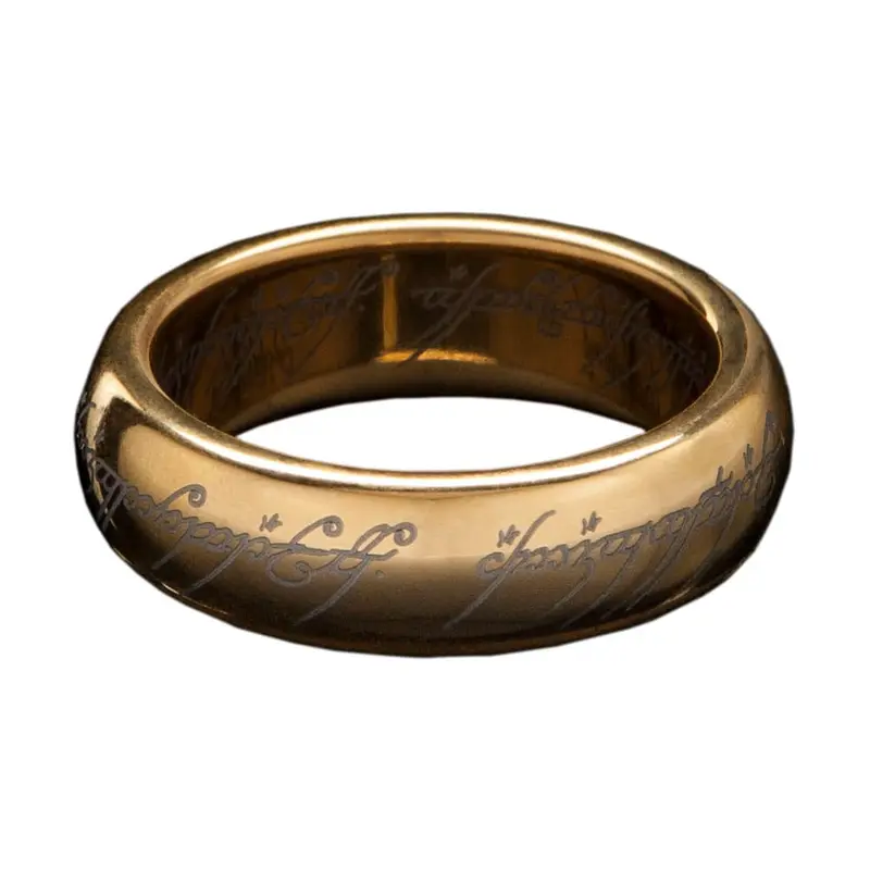 Herr der Ringe Wolfram-Ring Der Eine Ring (vergoldet) Größe 12