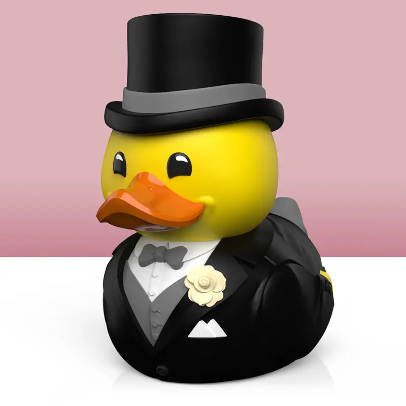 Hochzeit Bräutigam Ente Badeente Sammelfigur TUBBZ