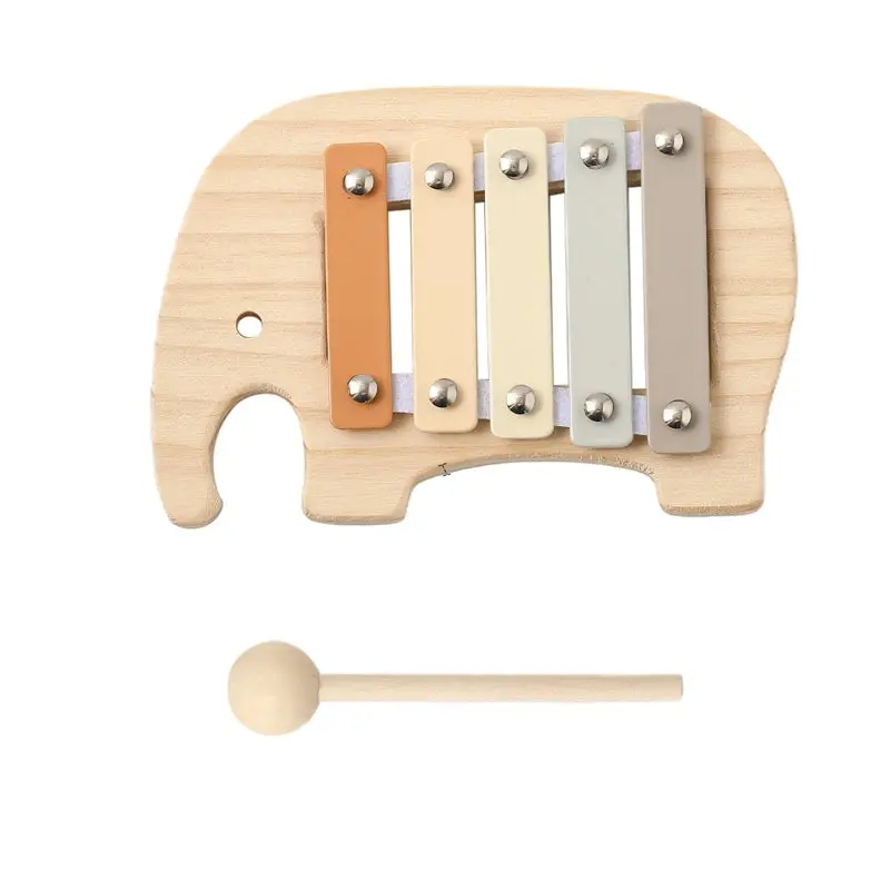 Holz Musikspielzeug Elefant | Montessori Baby ab 12 M – Bimbino