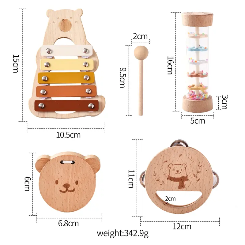 Holzmusikinstrumente für Babys | ab 12 Monate – Bimbino