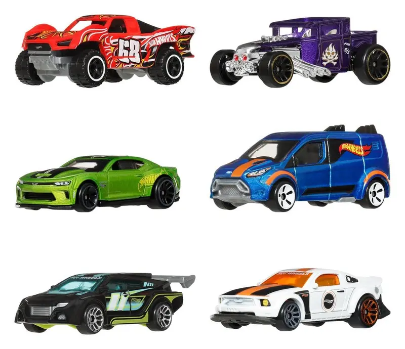Hot Wheels Silver Series Die-Cast Fahrzeuge 6er-Pack 1/64 Legends