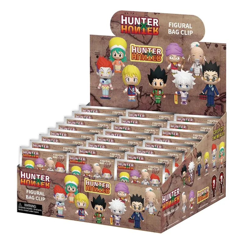 Hunter x Hunter 3D PVC-Taschenanhänger Serie 1 Display (24)