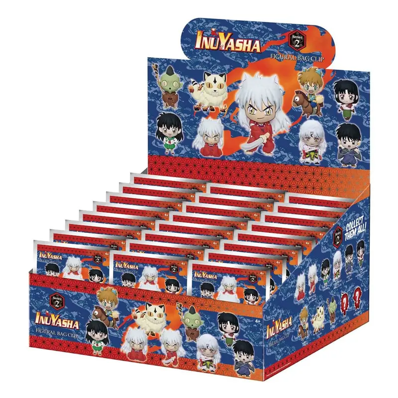 InuYasha 3D PVC-Taschenanhänger Serie 2 Display (24)