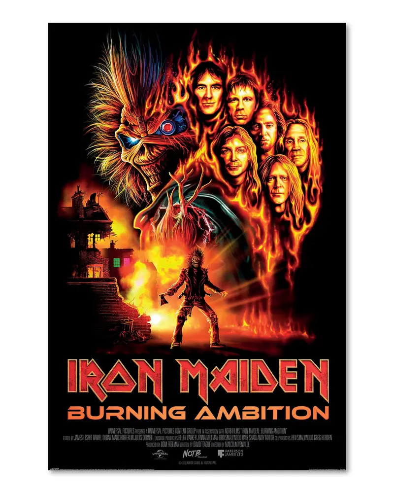 Iron Maiden Filmplakat Burning Ambition Poster
