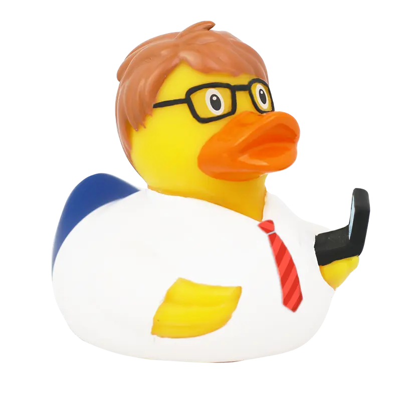 IT Entwickler Büro Ente Badeente Quietscheente Gummiente Lilalu