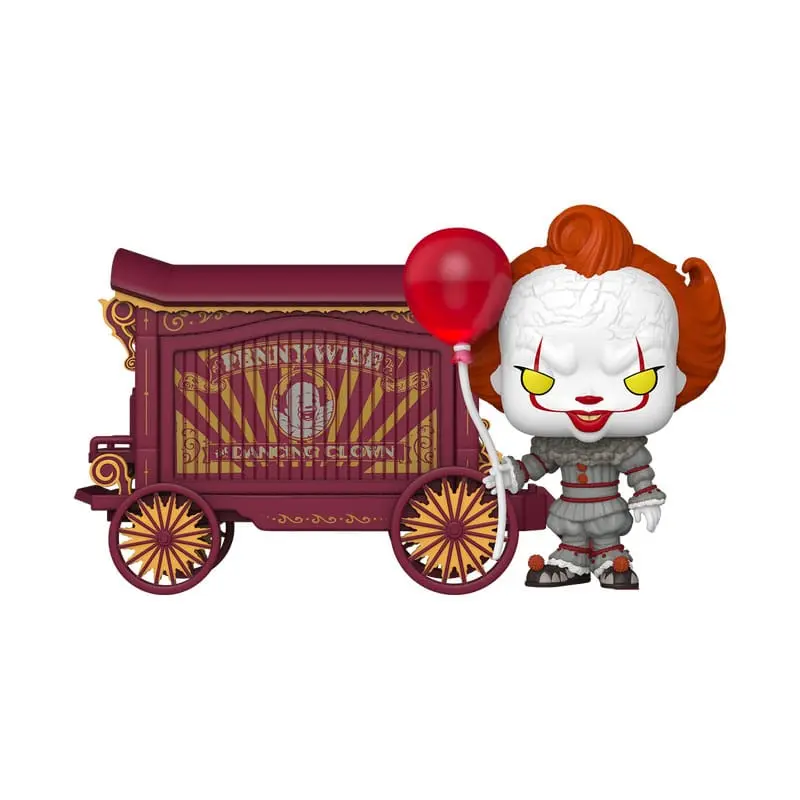 It-Welcome to Derry POP! Town Vinyl Figur Pennywise & Wagon 9 cm