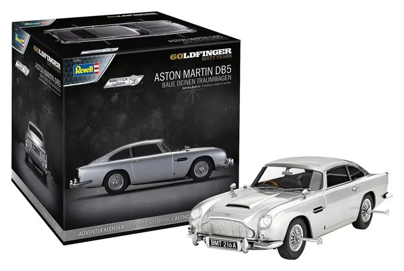 James Bond Revell Adventskalender Aston Martin DB5 Modellbausatz 21 cm
