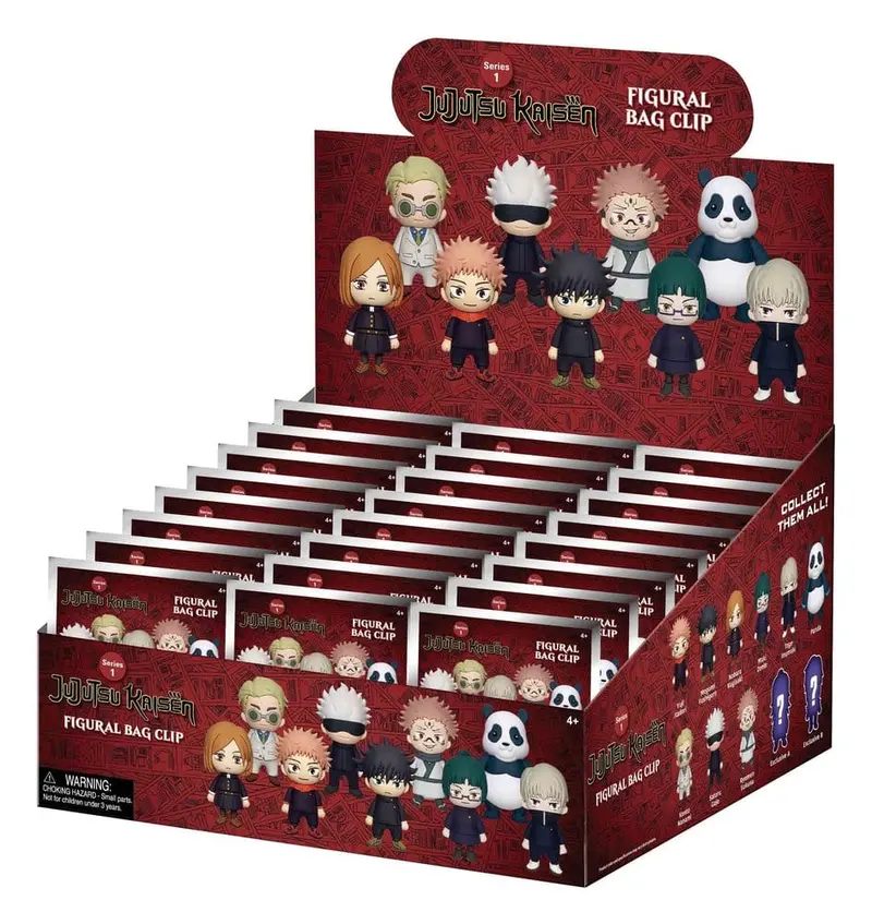 Jujutsu Kaisen 3D PVC-Taschenanhänger Serie 1 Display (24)