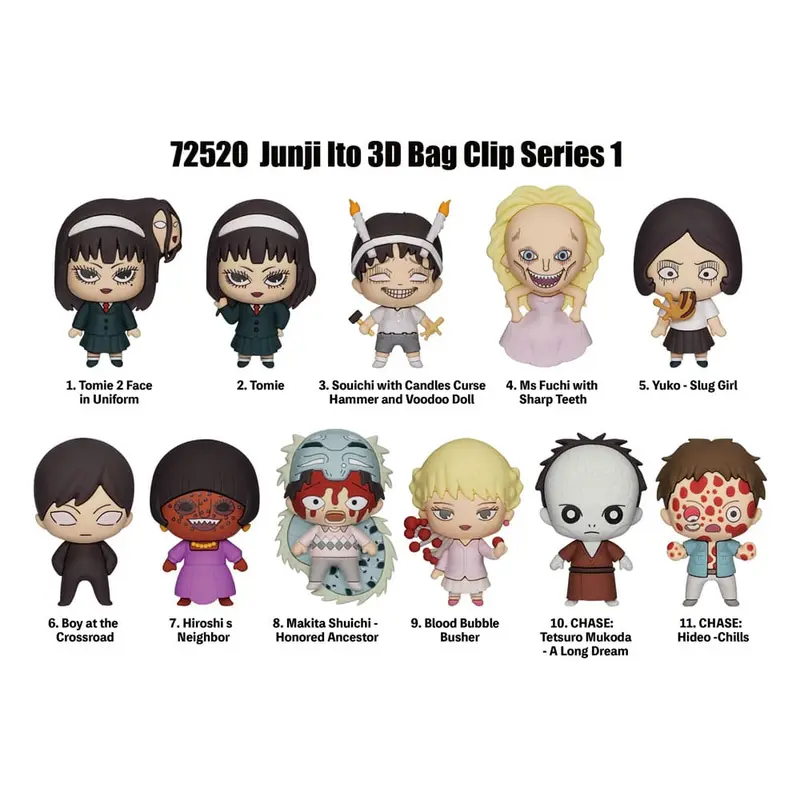 Junji Ito Collection PVC-Taschenanhänger Series 1 Display (24)