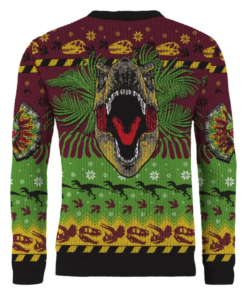 Jurassic Park Christmas Pullover Happy Rexmas Größe XXL