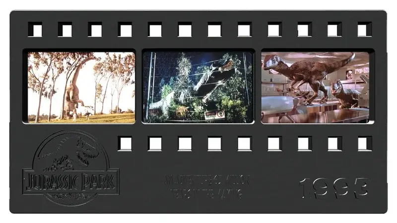 Jurassic Park Metallbarren Metal Film Strip Collectible 12 cm