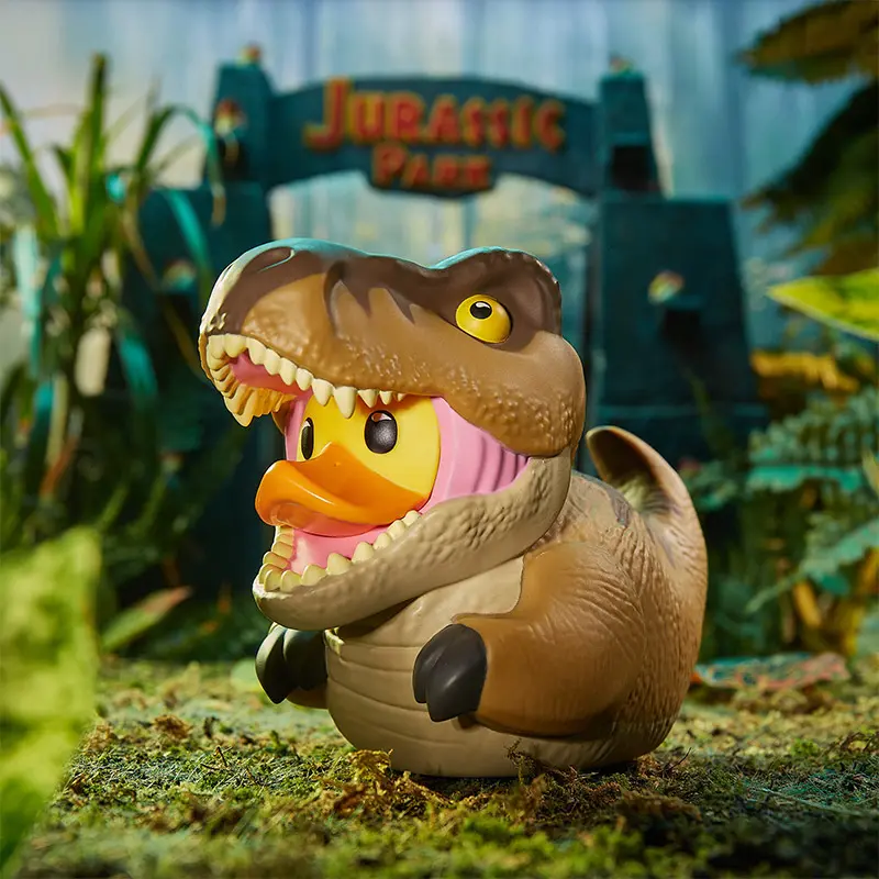 Jurassic Park T-Rex Ente Badeente Sammelfigur TUBBZ