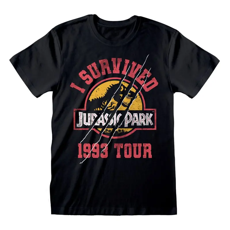 Jurassic Park T-Shirt I Survived 1993 Größe S