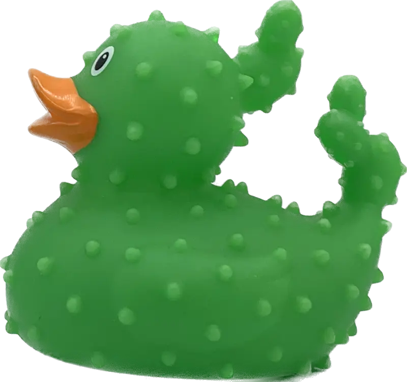 Kaktus Ente Badeente Quietscheente Gummiente Lilalu