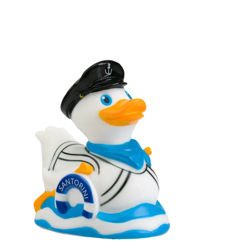 Kapitän Santorini Griechenland Deko Ente Badeente Ducklin