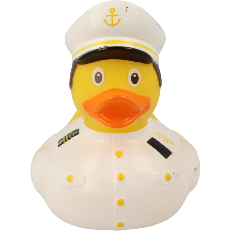 Kapitän Schiff Ente Badeente Quietscheente Gummiente Lilalu