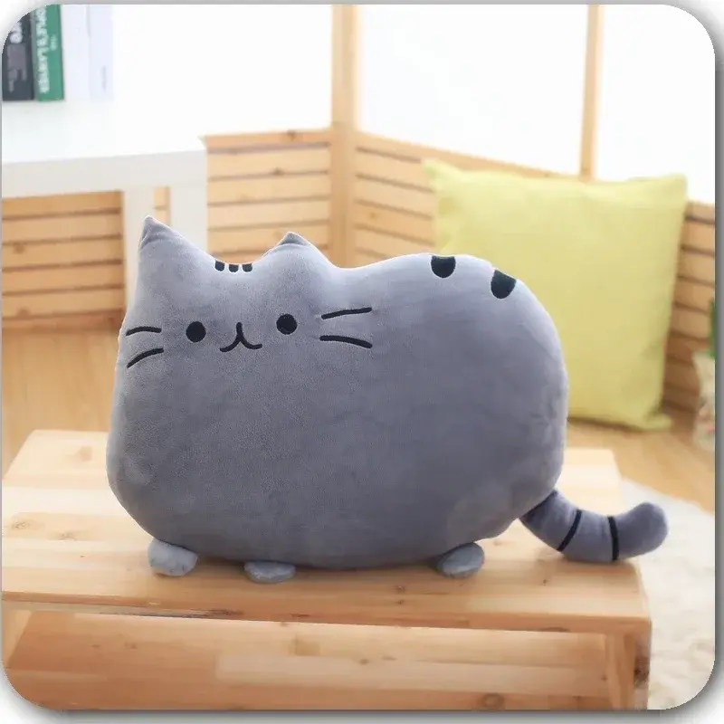 Katzen Plüschkissen 40 cm | Weiches Kuschelkissen – Bimbino