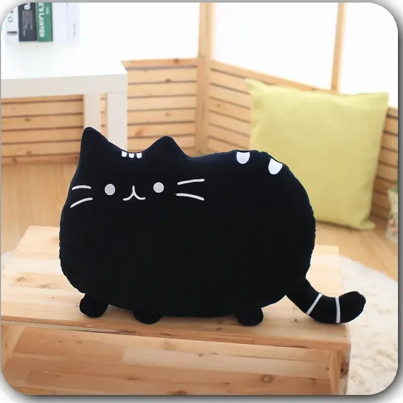 Katzen-Plüschkissen 40 cm | Weiches Kuschelkissen – Bimbino