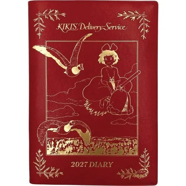 Kiki´s kleiner Lieferservice Tagebuch Kiki on her broom red gold foil