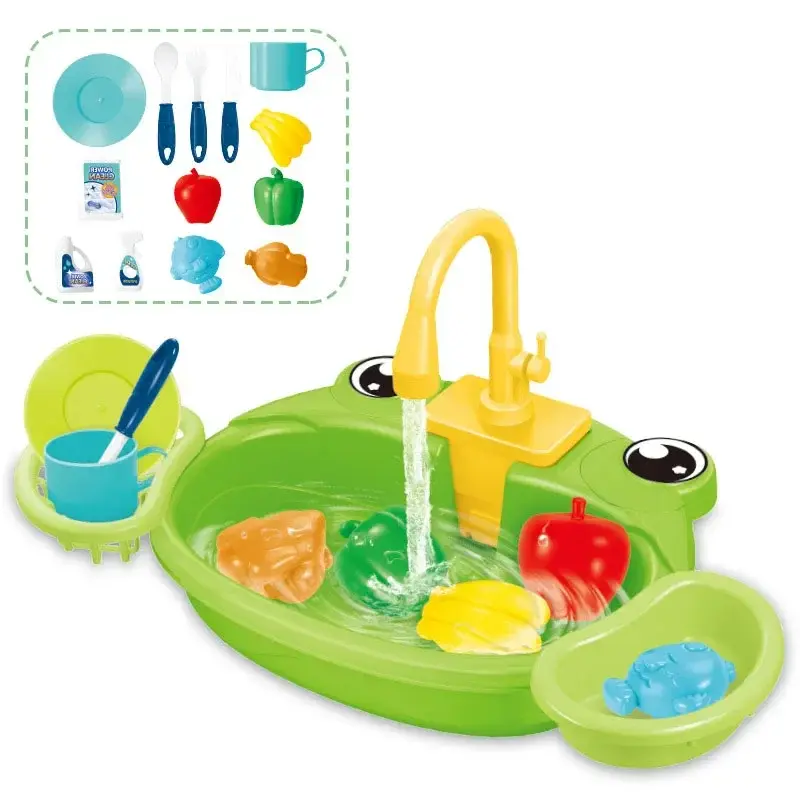 Kinder-Küchenspielzeug mit Wasser | Outdoor-Spülset – Bimbino