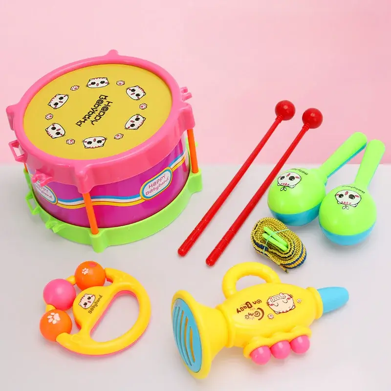 Kinder Schlagzeug-Set mit Trommel & Trompete | ab 1 Jahr – Bimbino
