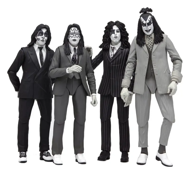 KISS Actionfiguren 4er-Pack Dressed to Kill Album Cover 18 cm