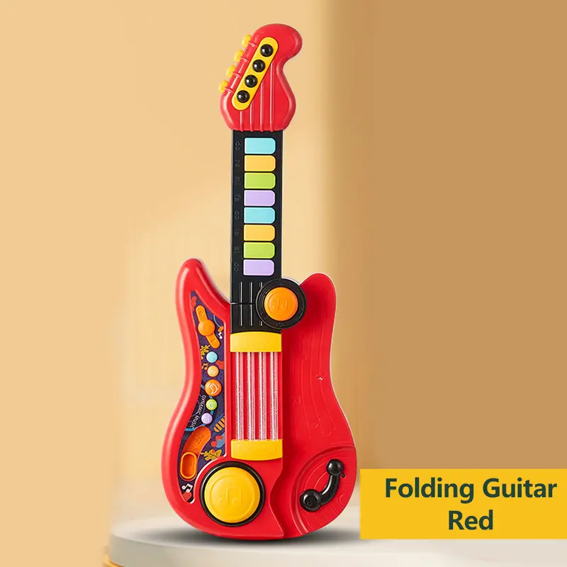 Klappbares Gitarren & Klavier Spielzeug 2-in-1 | ab 3 J. – Bimbino