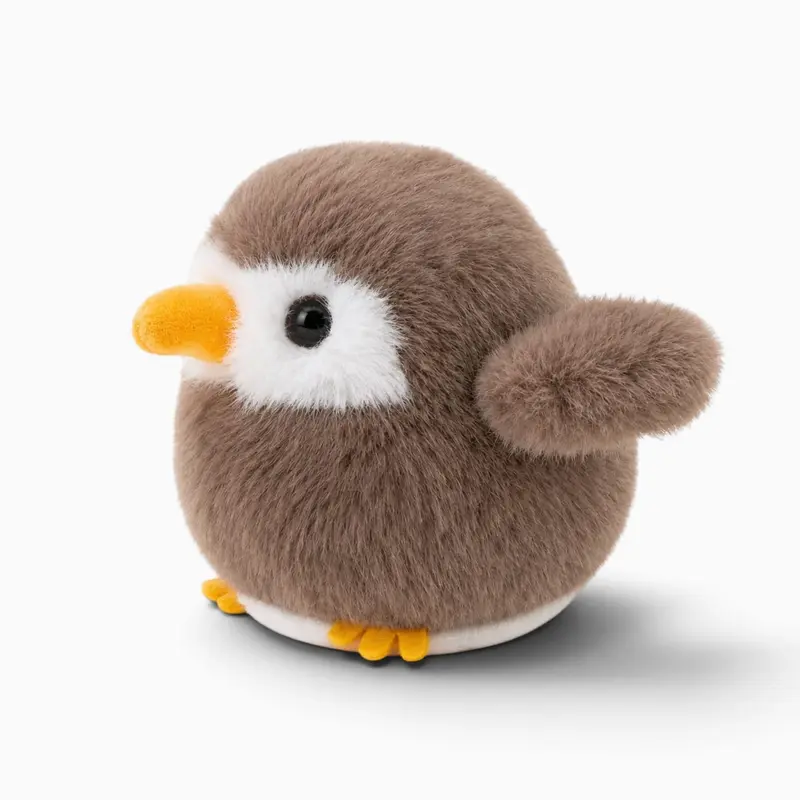 Kleines braunes Vogel-Kuscheltier