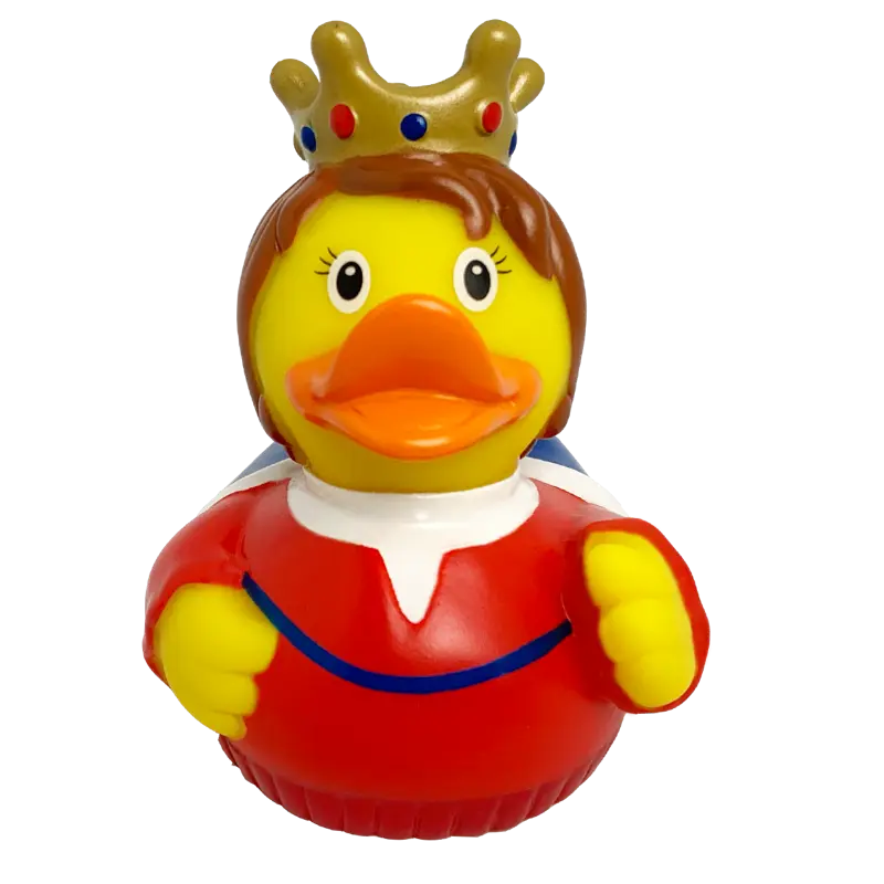 Königin Ente Badeente Quietscheente Gummiente Lilalu