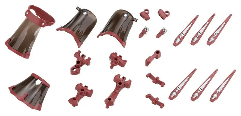 Kotobukiya M.S.G. Zubehör-Set für Plastic Model Kits Mission Cloak Deep Red Ver. 4 cm
