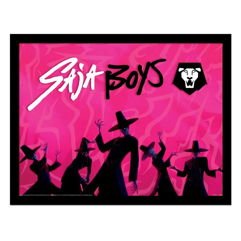 KPop Demon Hunters Collector Print Poster im Rahmen Saja Boys Idol