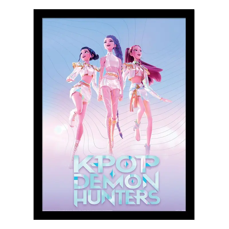 KPop Demon Hunters Collector Print Poster im Rahmen Trio