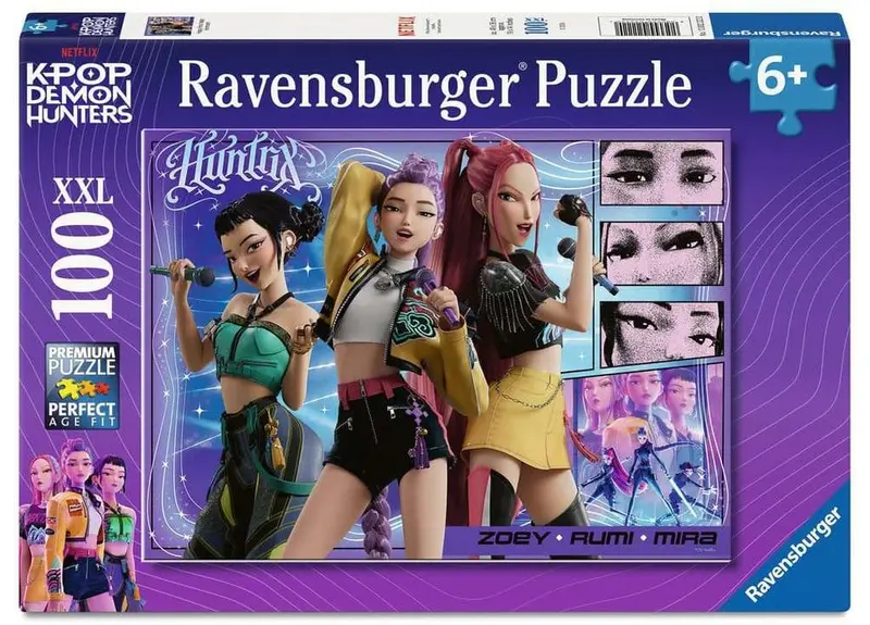 KPop Demon Hunters Kinderpuzzle Happy fans, happy Honmoon! (100 Teile XXL)