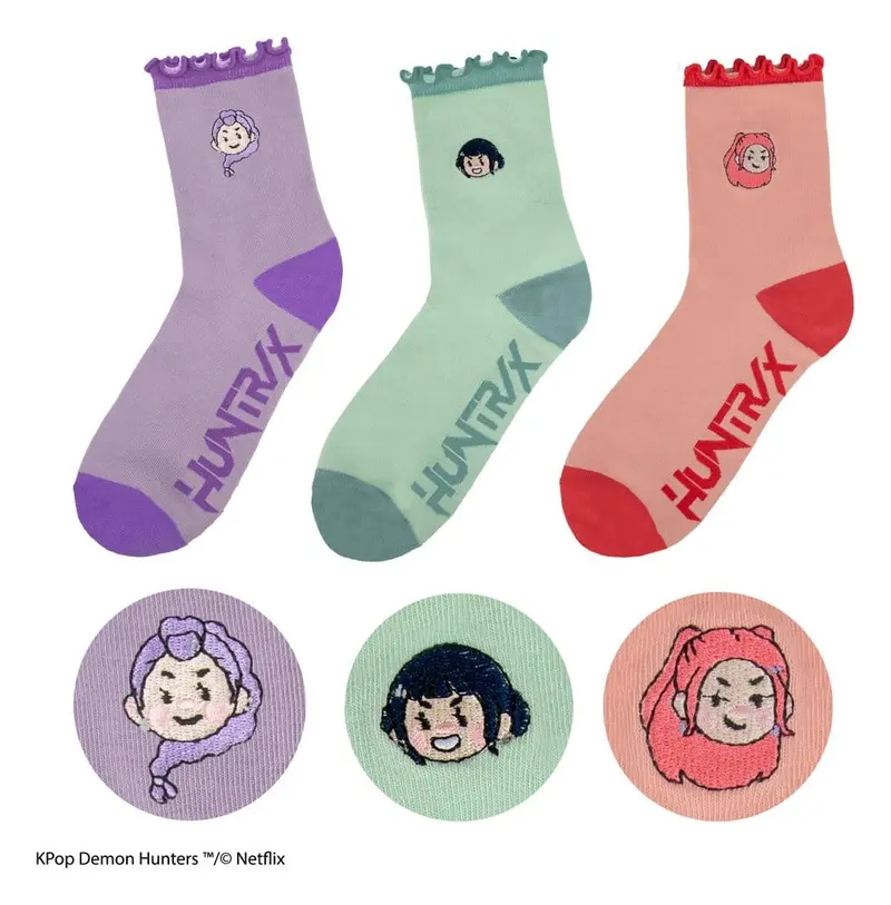 KPop Demon Hunters Socken-Set (3 Paar) HUNTR/X