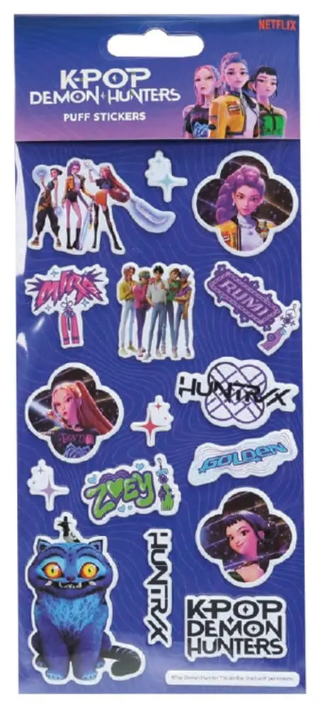 KPop Demon Hunters Sticker Set Puff