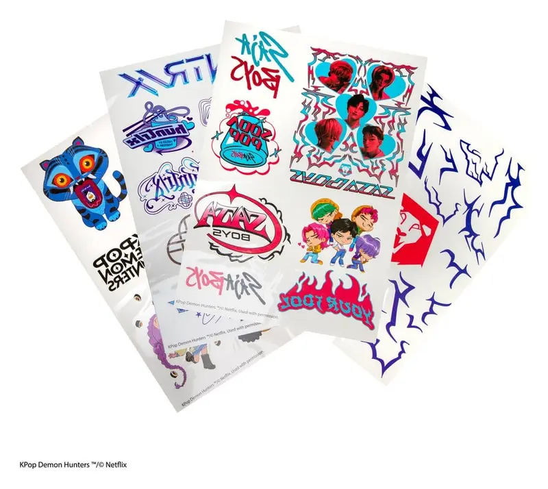 KPop Demon Hunters Tattoo-Sticker KPop Demon Hunters