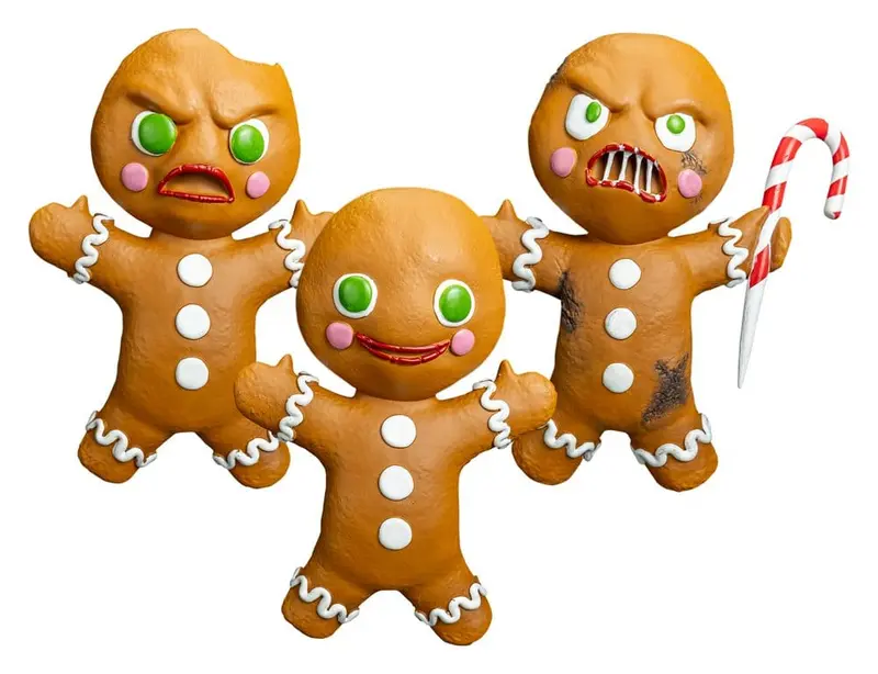 Krampus Prop Repliken 3er-Pack Gingerbread Men