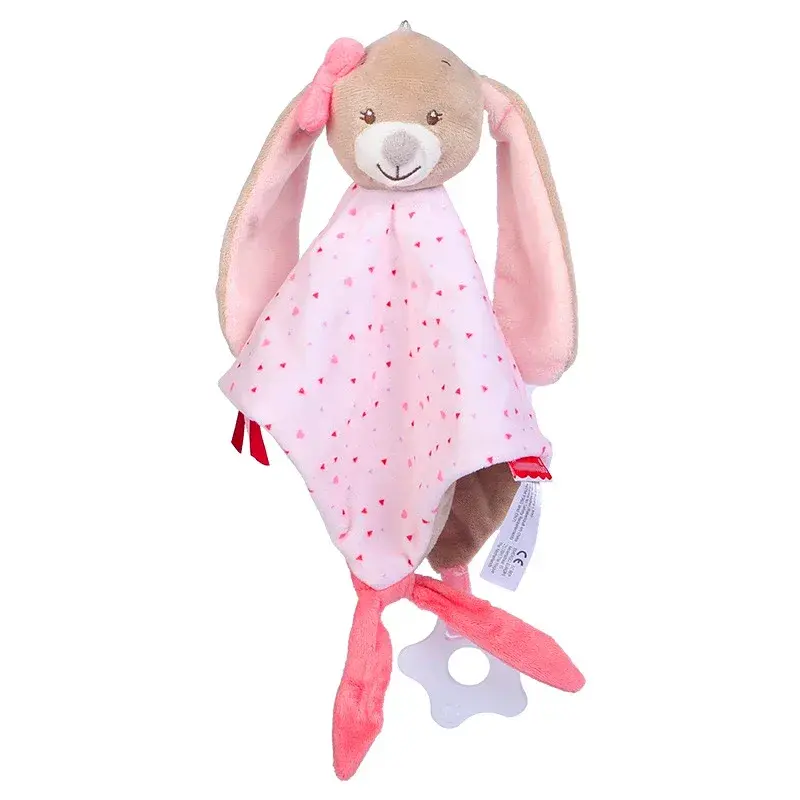 Kuschelhase rosa | Weiches Plüschtier für Babys – Bimbino
