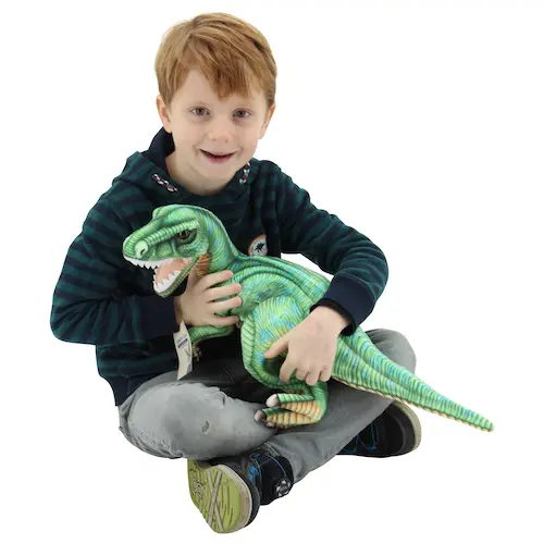 Kuscheltier Dino T-Rex 57 cm – Plüschtier grün