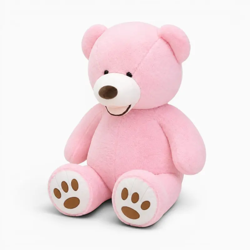 Lächelnder rosa Teddybär
