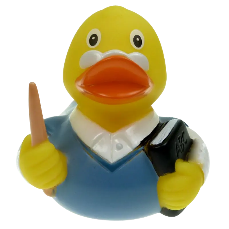 Lehrer Schule Ente Badeente Quietscheente Factotum